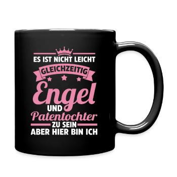 Patenkind Patentochter - Tasse einfarbig - Schwarz - Rechts