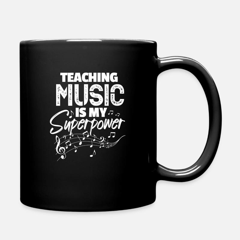 Musiklehrer - Tasse einfarbig - Schwarz
