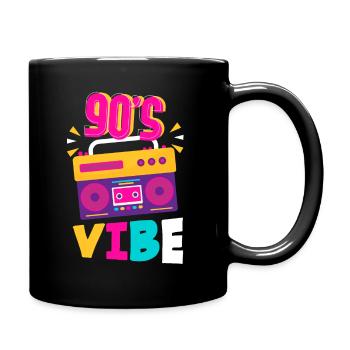 90s Party Outfit Costume 90s Party - Full Colour Mug - black - Right