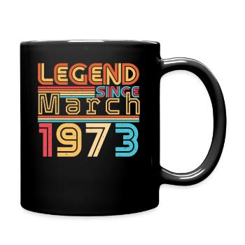 March 1973 Retro Legend - Full Colour Mug - black - Right