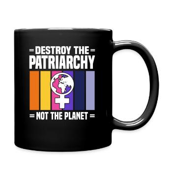 Feminism Equality Women's Power Slogan - Full Colour Mug - black - Right