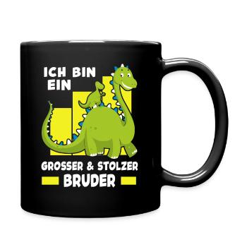Ich Bin Ein Großer Und Stolzer Bruder - Tasse einfarbig - Schwarz - Rechts
