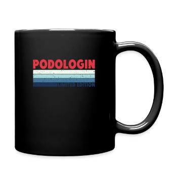 Retro Podologin Limited Edition Podiatrist Feet - Full Colour Mug - black - Right