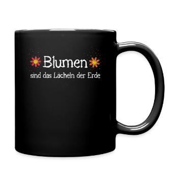 Garten Gärtner Gärtnerin Blumenbeet - Tasse einfarbig - Schwarz - Rechts