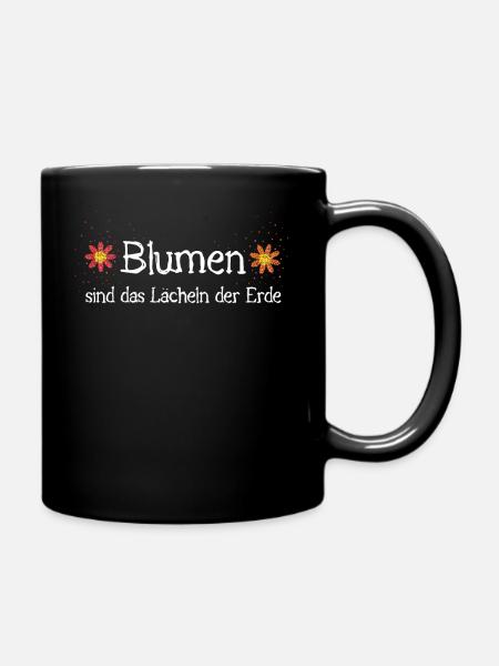Garten Gärtner Gärtnerin Blumenbeet - Tasse einfarbig - Schwarz