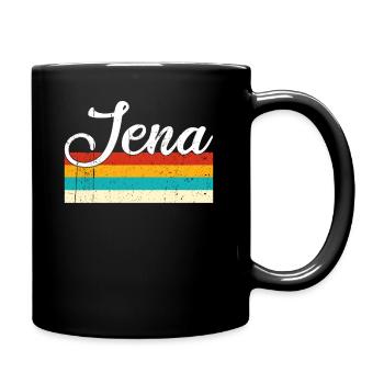 Jena Retro Vintage - Full Colour Mug - black - Right