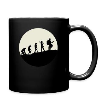 Guitarists Evolution Moon - Tasse einfarbig - Schwarz - Rechts