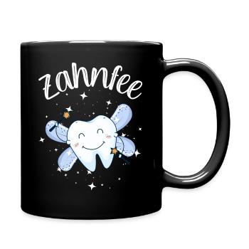 Zahnärztin Zahn Zähne Zahnarzt Zahnpflege Fasching - Tasse einfarbig - Schwarz - Rechts