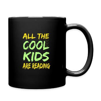 All The Cool Kids Are Reading - Tasse einfarbig - Schwarz - Rechts