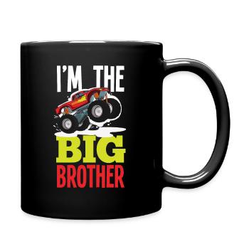 Ich Werde Großer Bruder Ich Bin Großer Bruder - Tasse einfarbig - Schwarz - Rechts