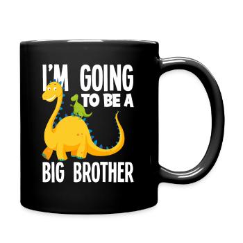 I'm Going to Be a Big Brother Dino Dinosaur - Full Colour Mug - black - Right
