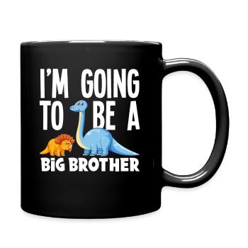 Je vais être un dinosaure Big Brother Dino - Mug uni - noir - Droite