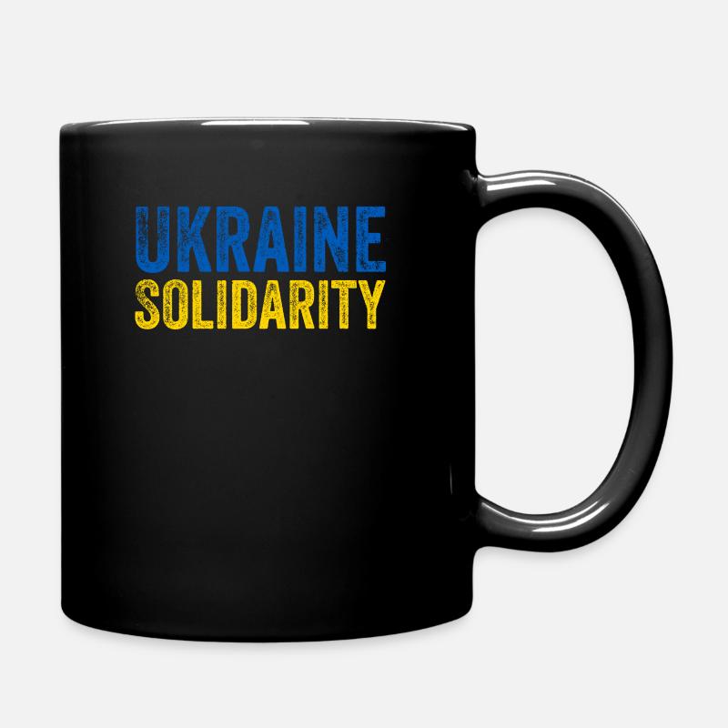 Ukraine Solidarity - Full Colour Mug - black