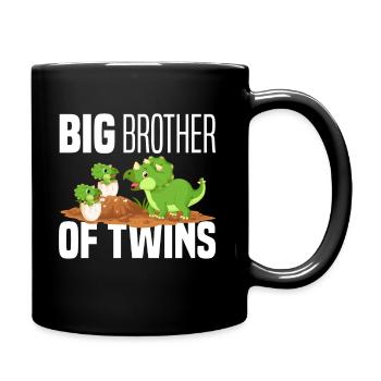 Grand Frère Des Jumeaux DinosaureS Dinos - Mug uni - noir - Droite