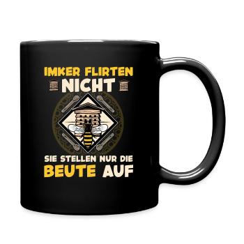 Imker Flirten Nicht Bienenstock Imker - Tasse einfarbig - Schwarz - Rechts