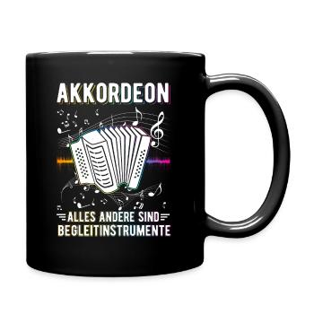 Akkordeon Alles andere sind Begleitinstrumente - Tasse einfarbig - Schwarz - Rechts
