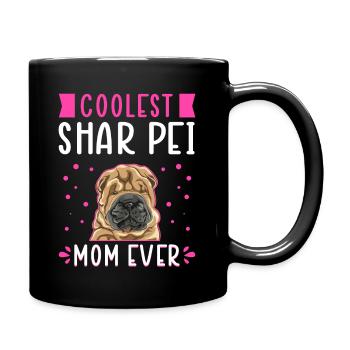 Shar Pei Maman Chien Propriétaire De Chien Cadeau - Mug uni - noir - Droite
