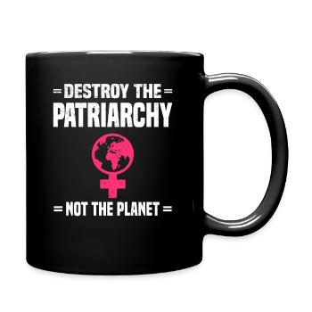 Feminism Equality Women's Power Slogan - Full Colour Mug - black - Right