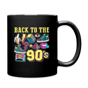 Back To 90's Vintage Kassette Tape Mixtape - Tasse einfarbig - Schwarz - Rechts