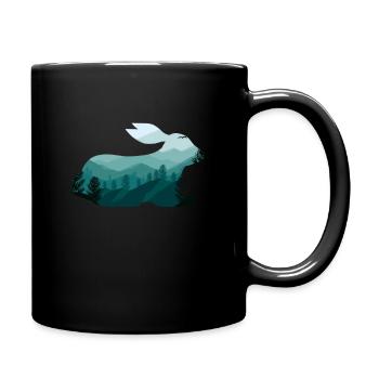 Hare - Full Colour Mug - black - Right