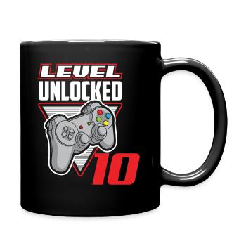 10. Geburtstag Jungen Geburtstag Gamer Gaming - Tasse einfarbig - Schwarz - Rechts