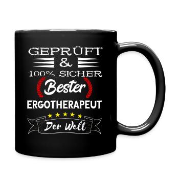 Bester Ergotherapeut Physios Therapeut Ergotherapi - Tasse einfarbig - Schwarz - Rechts