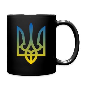 Ukraine Armoiries paix Liberté Démocratie Geschen - Mug uni - noir - Droite