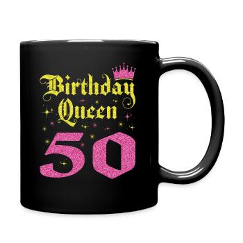 50e anniversaire Reine 50 ans Cadeau d’anniversaire - Mug uni - noir - Droite