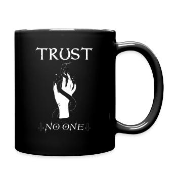 Trust no one Tattoo Ink. Design - Tasse einfarbig - Schwarz - Rechts