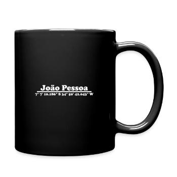 João Pessoa Brasilien Koordinaten - Tasse einfarbig - Schwarz - Rechts