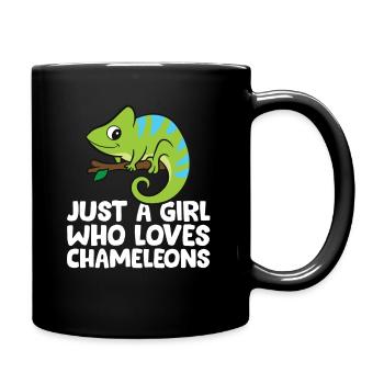 Just a Girl Who Loves Chameleons - Full Colour Mug - black - Right