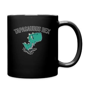 Tapasaurus Rex Geschenk Stepptanz Dino Dinosaurier - Tasse einfarbig - Schwarz - Rechts