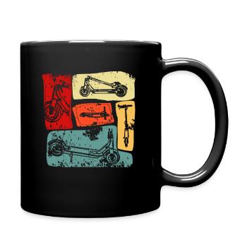 E-Scooter Stunt Scooter Roller - Full Colour Mug - black - Right