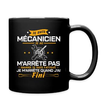 Humour mécanique | Je suis mécanicien - Mug uni - noir - Droite