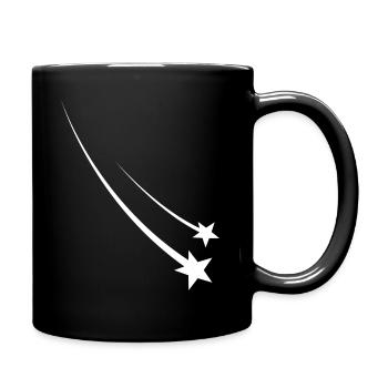 Shooting Stars White - Full Colour Mug - black - Right