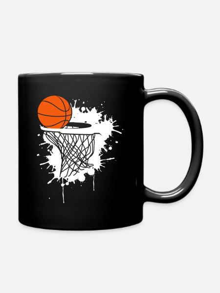 Basketball Geschenk Sport Korb Rebound B-Ball - Tasse einfarbig - Schwarz