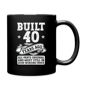 Construit il y a 40 ans Original 40th Birthday - Mug uni - noir - Droite