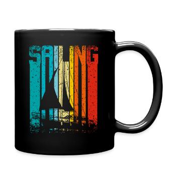 Voile Rétro Vintage - Mug uni - noir - Droite