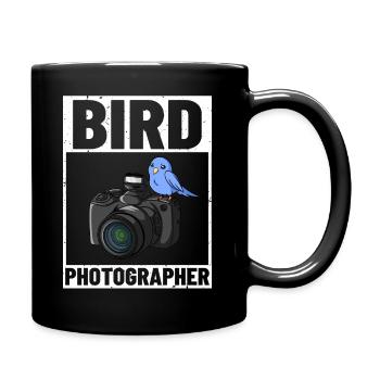 Bird Photography Lens Camera Photographer - Full Colour Mug - black - Right