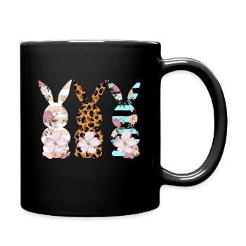 Ostern - Tasse einfarbig - Schwarz - Rechts