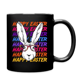 Ostern - Tasse einfarbig - Schwarz - Rechts