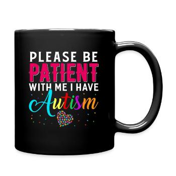 Autist Autismus Autisten Autistisch Geschenk - Tasse einfarbig - Schwarz - Rechts
