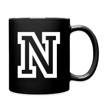 N - Full Colour Mug - black - Right