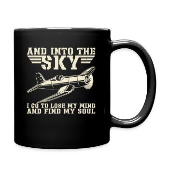 Pilote d’avion Volant Planeur Aviation - Mug uni - noir - Droite