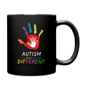 Sensibilisation à l’autisme C’est normal d’être différent - Mug uni - noir - Droite