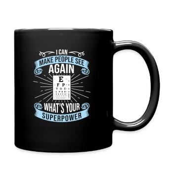 Je peux faire revoir les gens - Ophtalmologiste Opticien - Mug uni - noir - Droite
