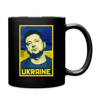 Cartel de Zelensky Ucrania - Mug uni - noir - Droite