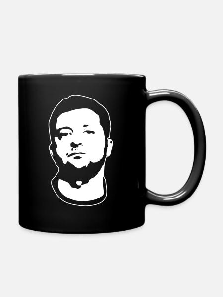 Zelensky Ukraine minimalistisch. - Tasse einfarbig - Schwarz