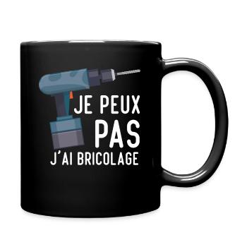 Je Peux Pas J'ai Bricolage Cool Cadeau Bricolage - Mug uni - noir - Droite