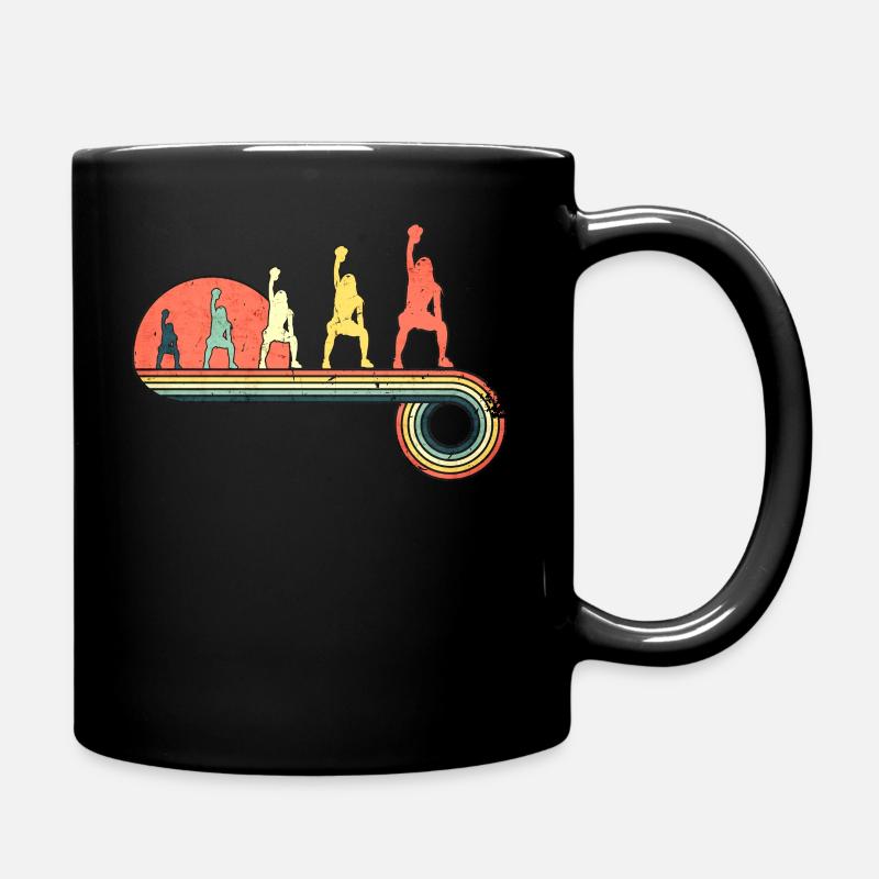 Kettlebell Cross Training Gym Mädchen Vintage - Tasse einfarbig - Schwarz